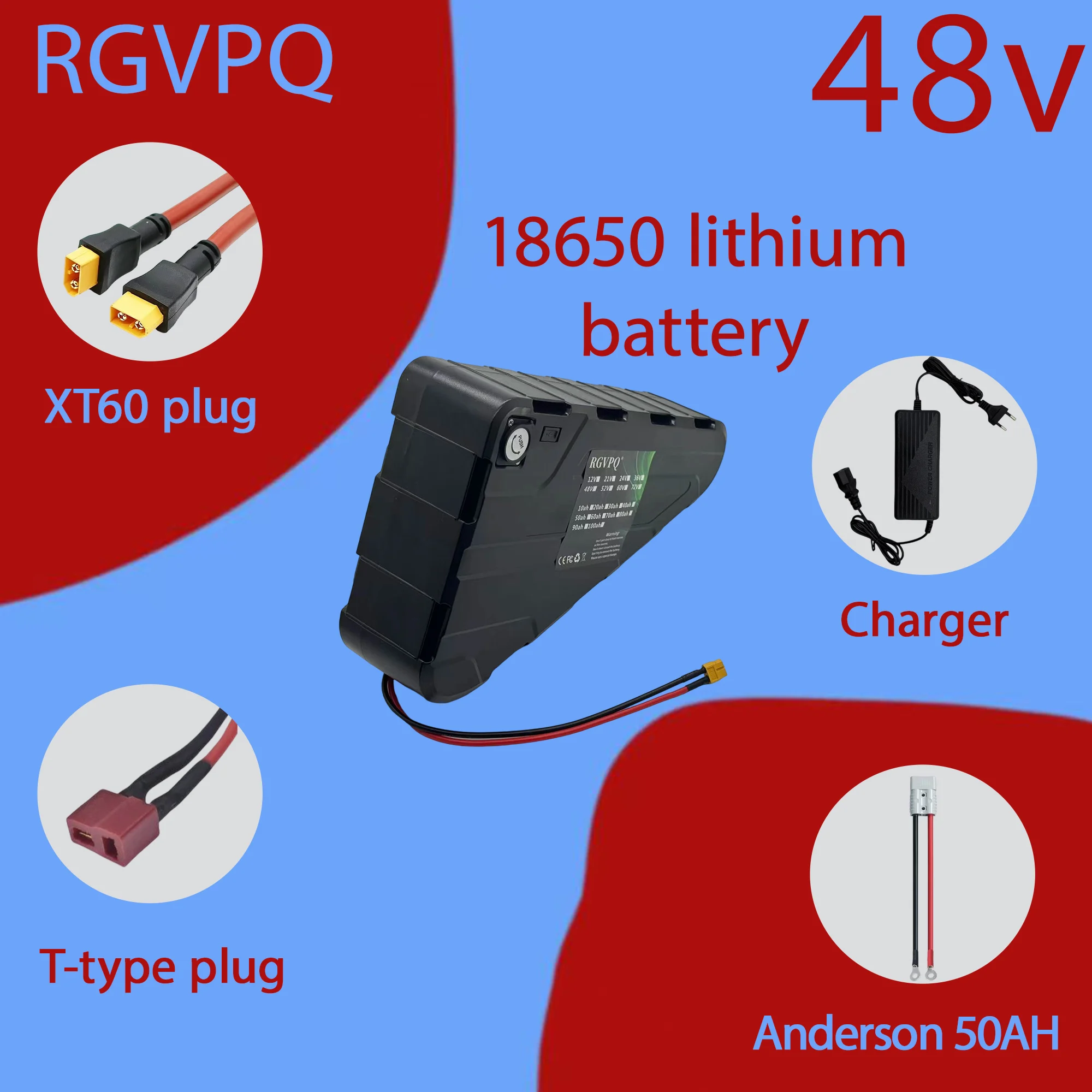 

Air transportation, Sea Dragon Triangle Ebike battery pack 36V 48V 52V 30Ah 60Ah 1000W 2000W fat tire electric bicycle battery