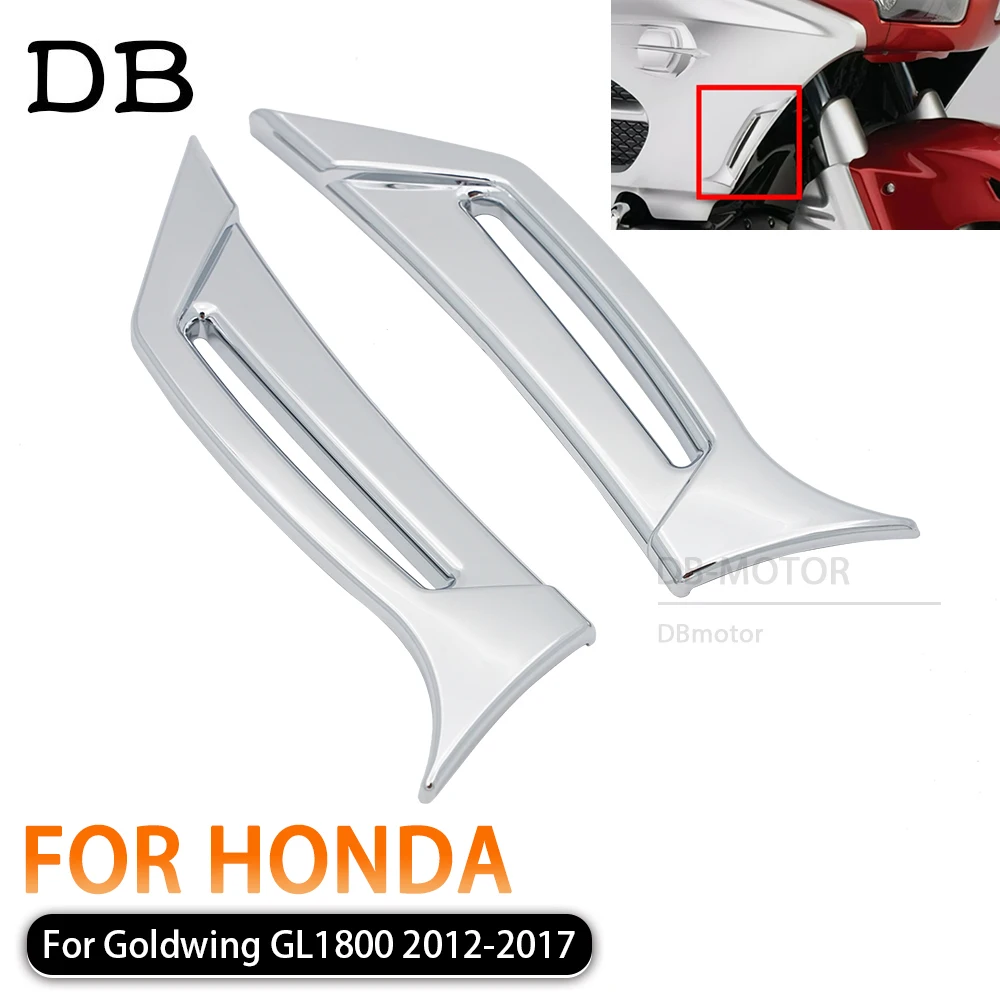 Motorcycle Accessories Chrome Fairing Intake Scoops Audio Comfort Fit For Honda Goldwing GL1800 GL 1800 Gold Wing 2012 - 2017