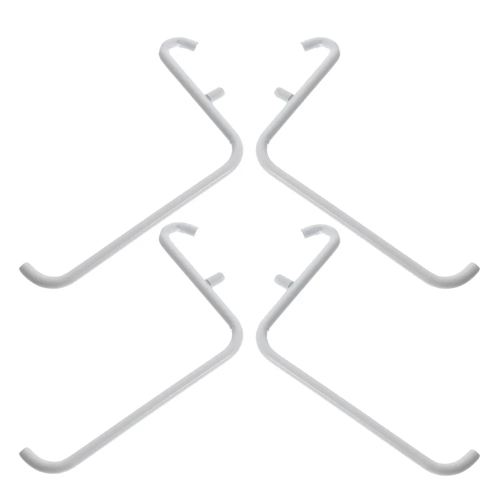 4Pcs Metal Painted Pegboard Bracket Hooks Sturdy Desktop Organizer Garage Workshop Home Tool Storage Pegboard Bracket Hooks