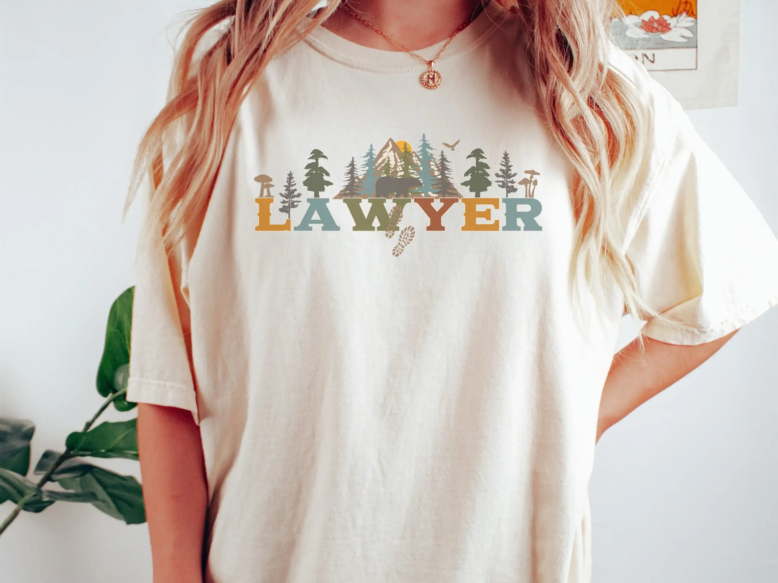 Lawyer Granola Girl Aesthetic Comfort Colors T Shirt Wildflower Clothing Crunchy Law School Grad Bar Exam Lsat