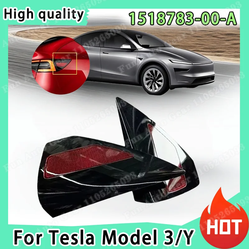 

Для Tesla Model 3/Y 2017-2023: Высококачественная, прочная накладка на правый задний фонарь, задний отражатель, лампа 1518783-00-A 1518783