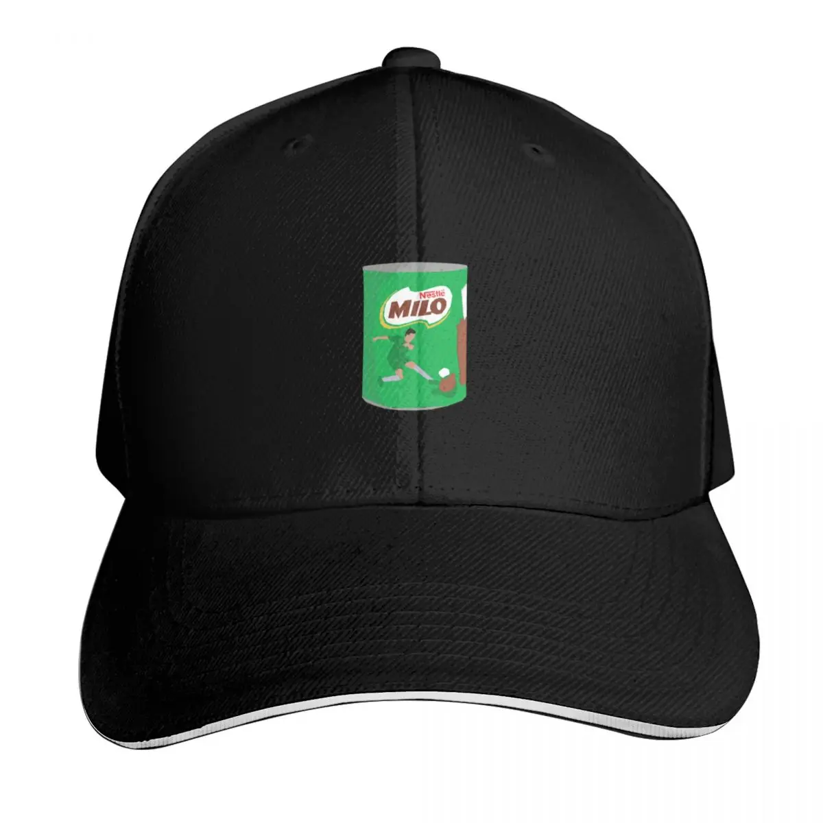 Milo Chocolate Powder Baseball Cap Breathable Mesh Back Adjustable Buckle Closure Moisture Wicking Quick Dry