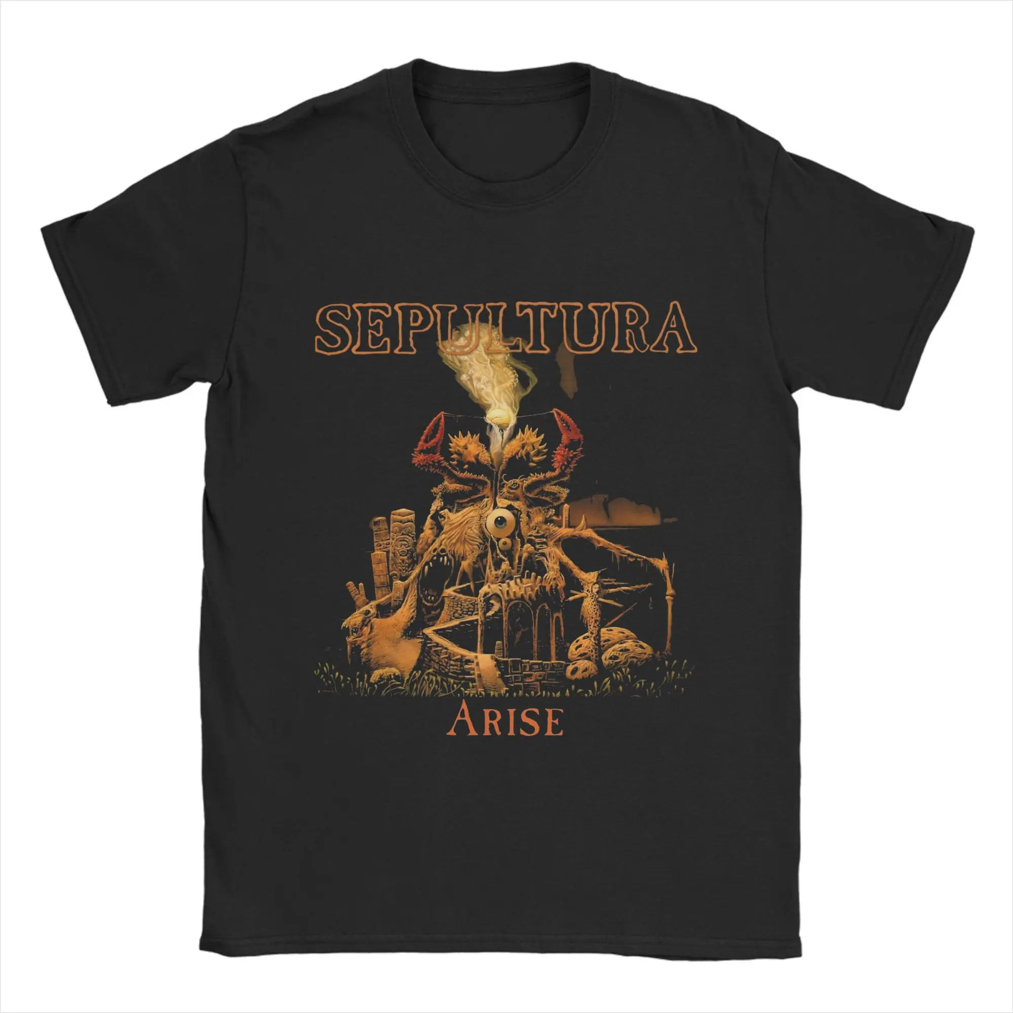 

Футболка большого размера, летние модные футболки Sepultura Roots, хлопковая мужская футболка Y2K, классический дизайн, футболки с короткими рукавами