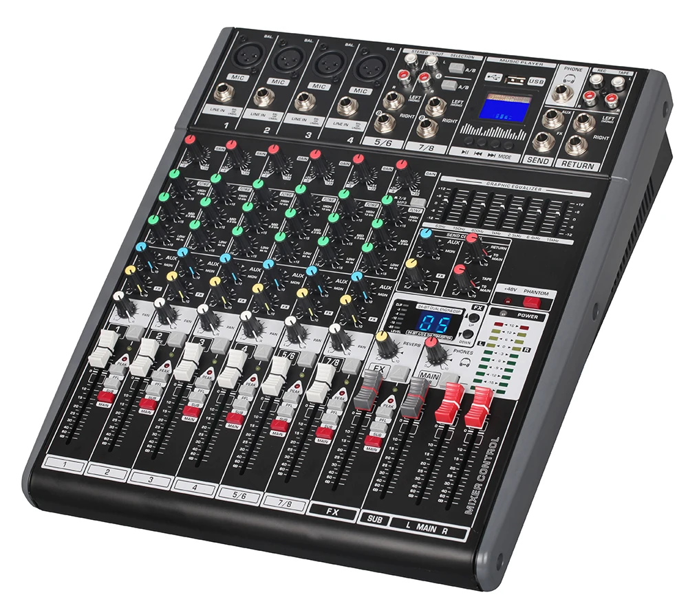 

16 Dsp Effect Oem Digital Wireless Powered Usb Interface Mini Audio Mixer