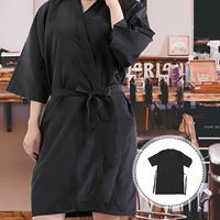 Salon Client Gown Robes Cape Hair Salon Hair Cutting Black Smock For Hair Styling Cutting Hairdressing Clothes Hairdresser Apron