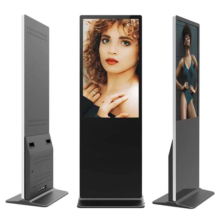 HUSHIDA 43 Inch Advertising Monitor Stands Full Color Led Network Advertising Player Display Digital Signage