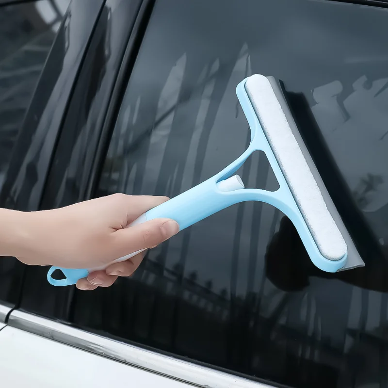 3-IN-1 Multifunctional Car Window Glass  Cleaning Brush Squeegee Spray Sponge Brush Brush Home Window Glass Washing Brushes Tool