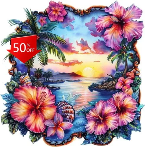 

Summer Tropical Flower Wall Vintage Truck Camper Van Boat Walls Accessory Trendy Retro Funny Cool