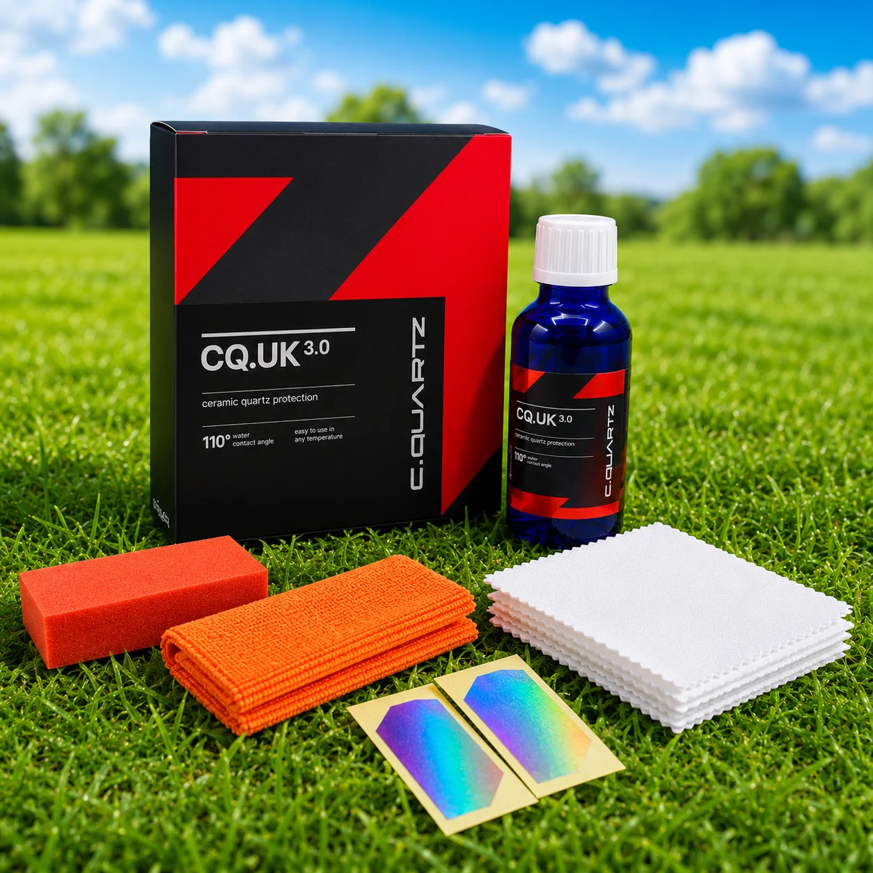 Car Ceramic Coating for CAR CQUARTZ UK 3.0 Based Nanotechnology Bonds To Paint Glass Metal and Plastic Paint Care CQ UK 3.0