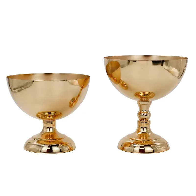 

Design Home Flower Stand Display Table Decoration Wedding Ornament Metal Gold Small Vase