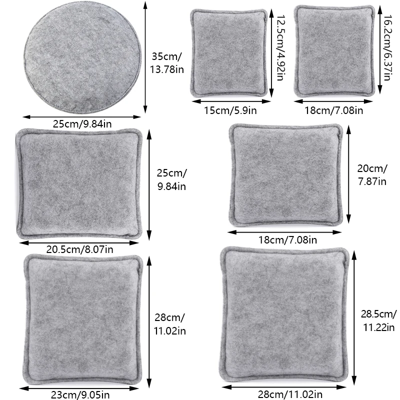 1 pz infeltrimento ad ago Pad in feltro di lana sul posto di lavoro tappetino resistente all\'usura cuscino feltro di lana strumento artigianale