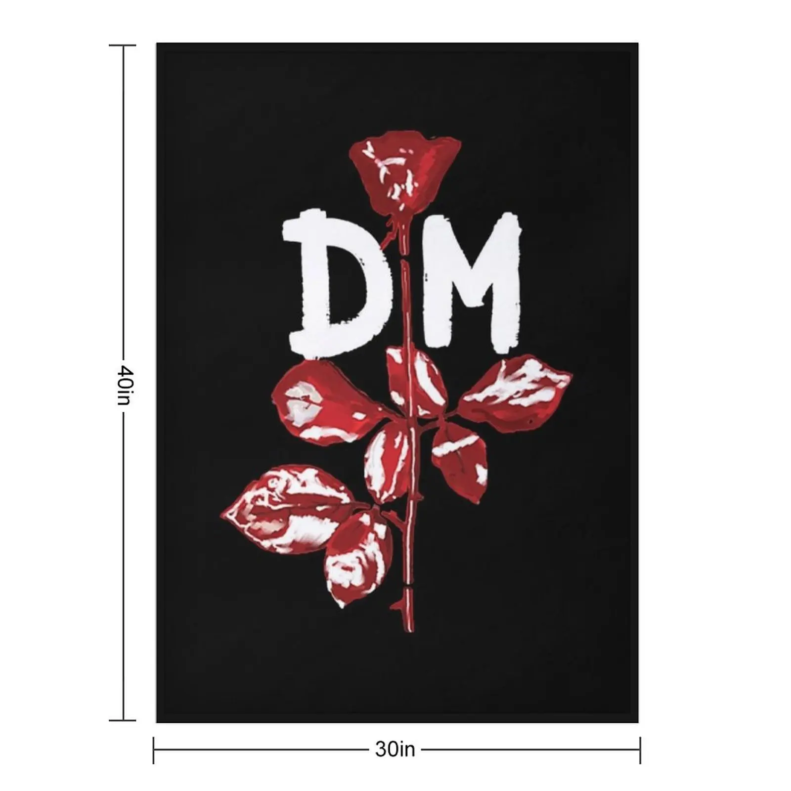 violator with dm Classic Throw Blanket Moving Flannel Custom Nap Plaid Shaggy Blankets