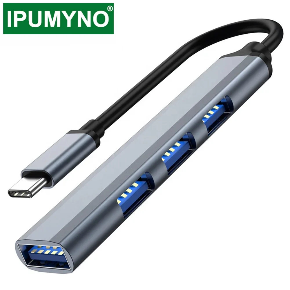 

Type C USB HUB 3.0 2.0 Multi 4 Port Splitter Adapter for Laptop Pc Computer Accessories Otg Macbook Air Pro Xiaomi Lenovo Ipad