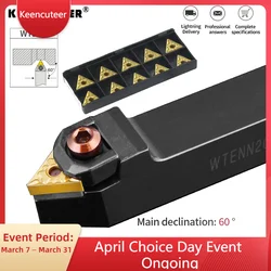 1pc WTENN1616H16 WTENN2020K16 WTENN2525M16 zewnętrzny uchwyt do toczenia Triangul tokarka do metalu narzędzia TNMG węglika wkładki narzędzia tokarskie zestaw lathe tool holder