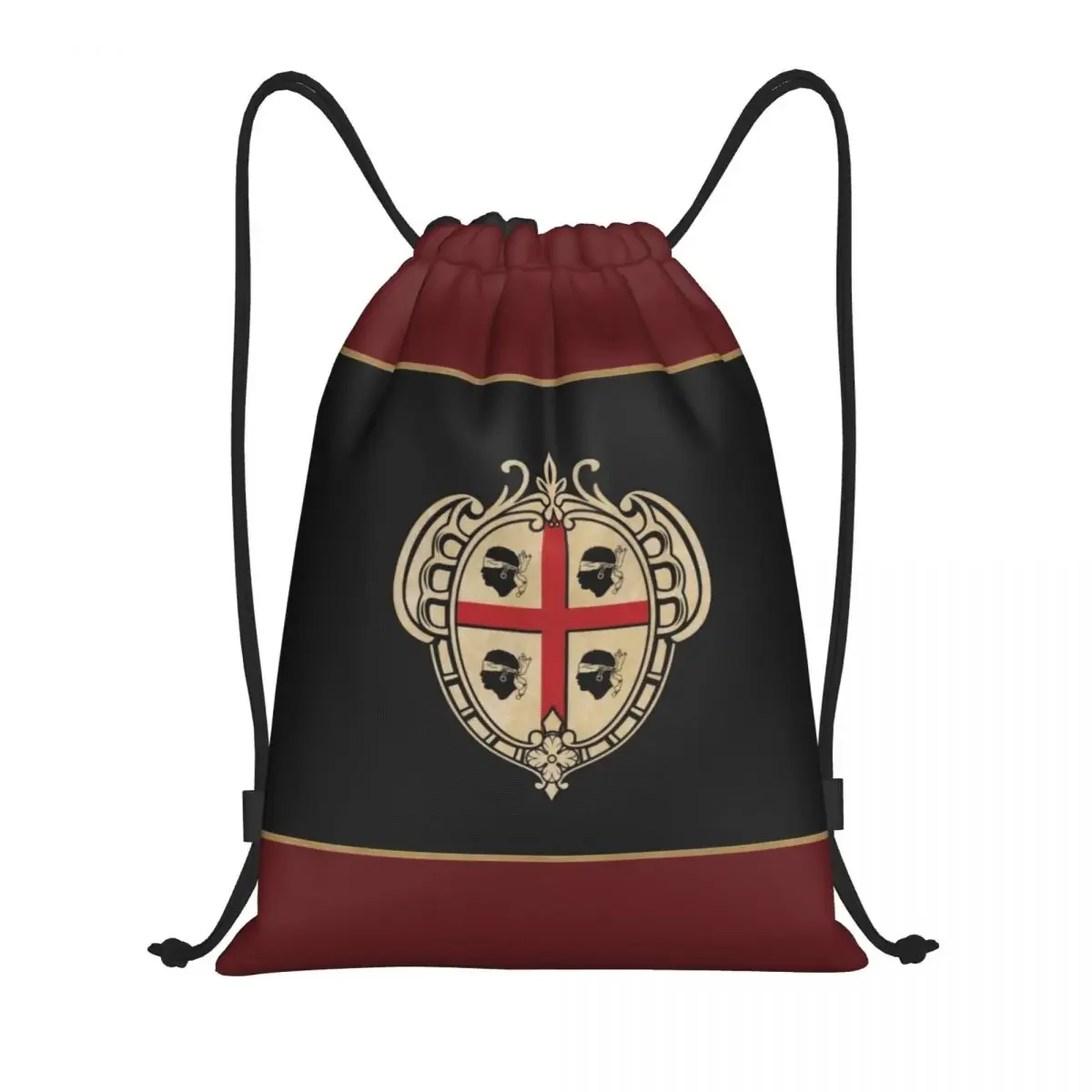 

Vintage Sardinia Coat Of Arms Drawstring Backpack Bags Men Women Lightweight Italy Sardegna Patriotic Gym Sports Sackpack Sacks