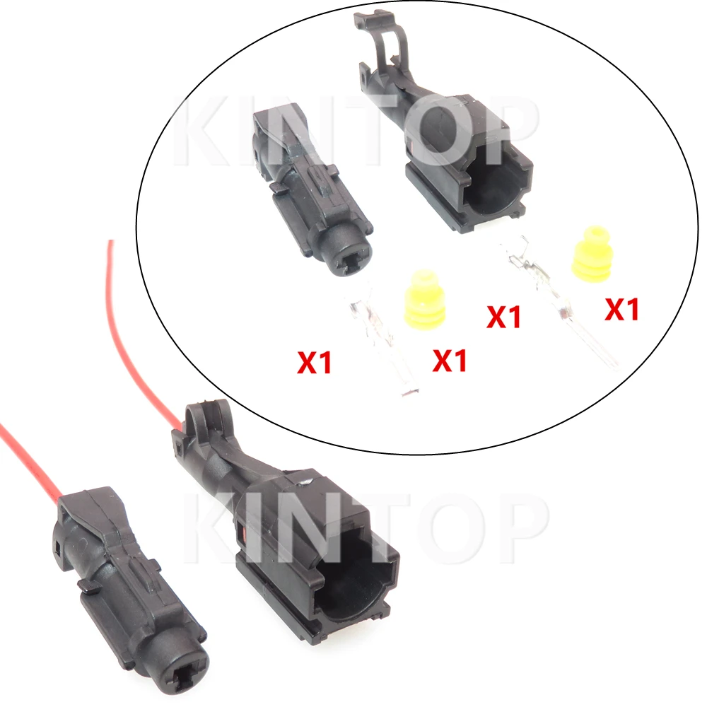 1 Set 1 Pins 7222-7414-40 7123-7414-40 Automotive Headlight Wiring Harness Socket AC Assembly With Wires MG640280 MG610278