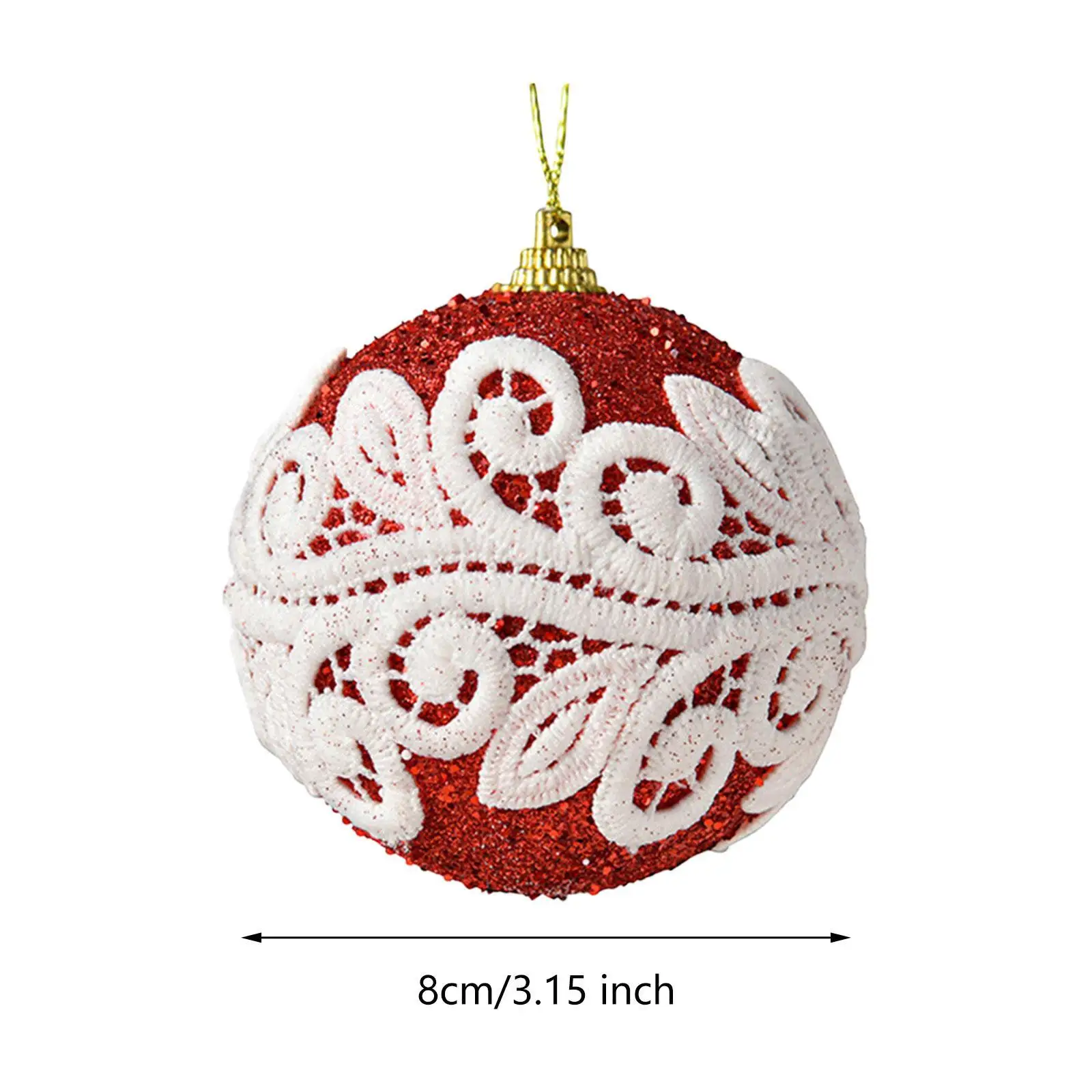10 pezzi di palline di Natale decorazioni fai da te classico albero di Natale ornamenti appesi per festival indoor anniversario fidanzamento laurea