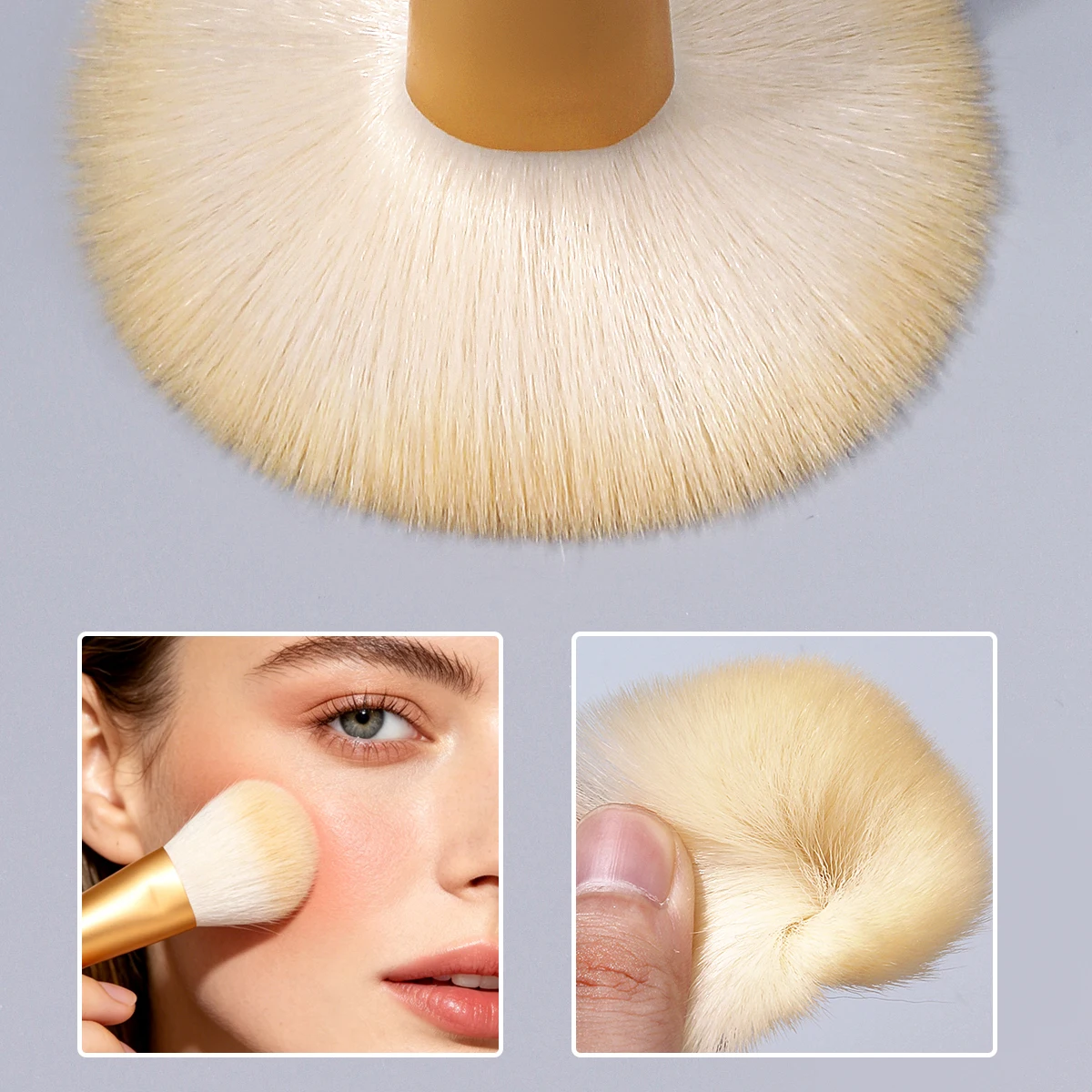 Makeup puff for setting powder and concealer