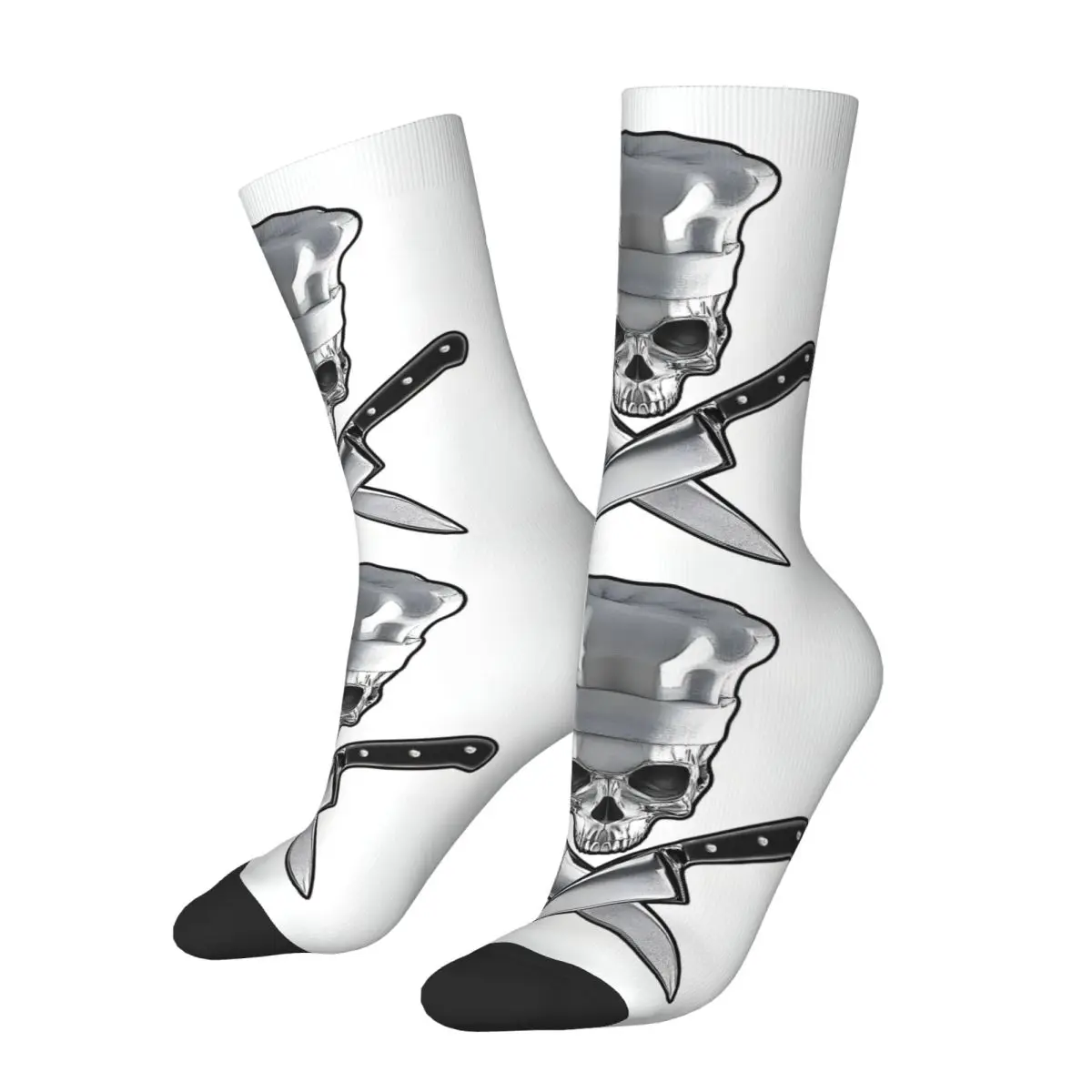 Cooking Skull Face Kawaii Socks Shopping Cartoon Pattern Socks