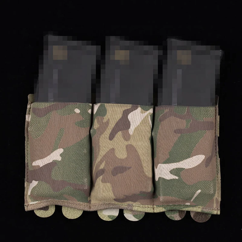 Tactical Lightweight Elastic Mag Pouch 5.56/7.62 Hunting CS Wargame Molle System Gear Waist Bag Holster Single Double Triple - view 6