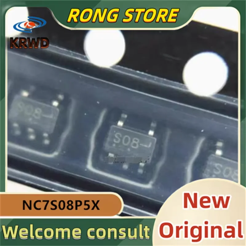 (50 шт./100 шт.) S08 SOB новый и оригинальный чип IC NC7S08P5X NC7S08P5 SC-70-5