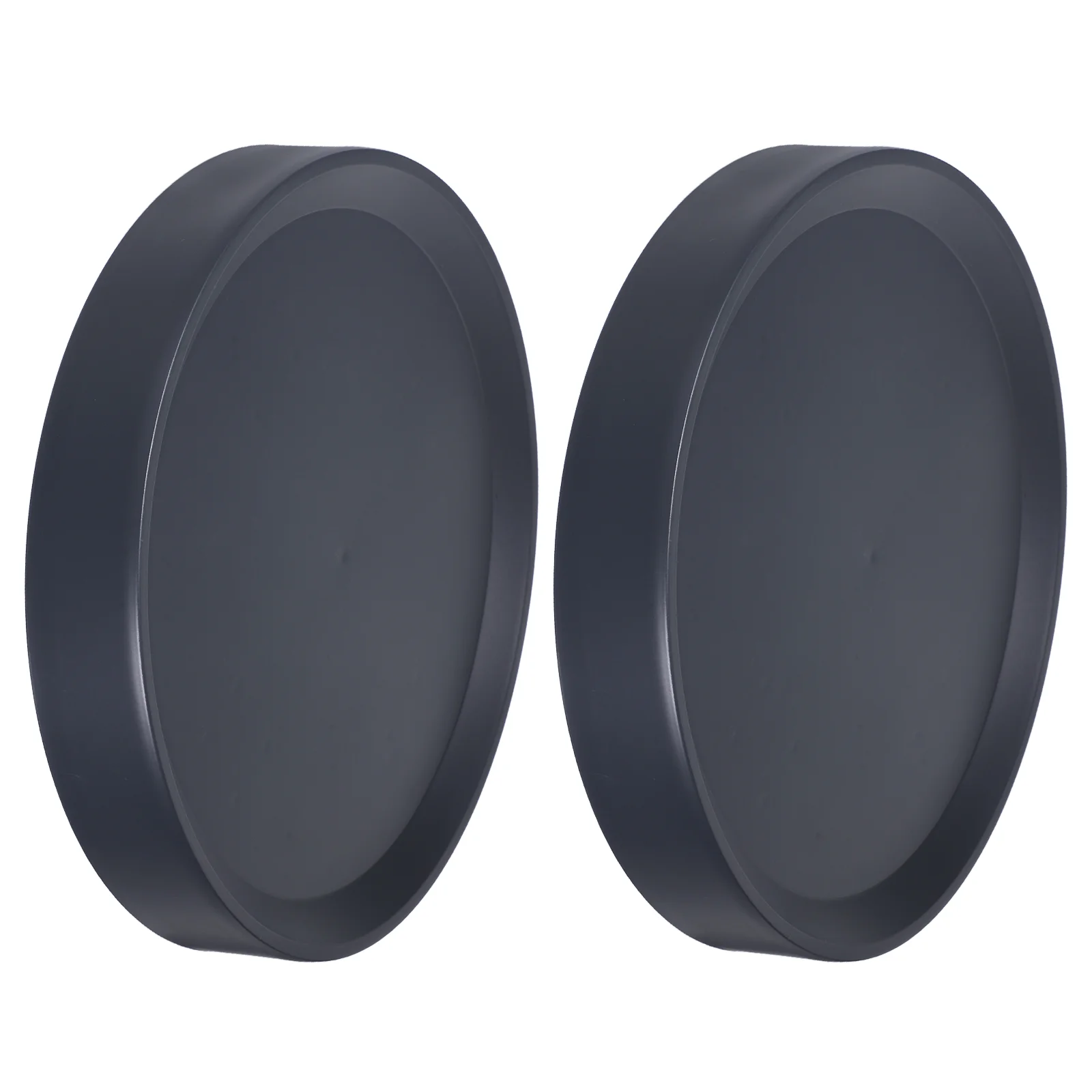 

2pcs Mobile Flowerpot Tray With Wheels Large Capacity Plant Tray Plastic Planter Base Saucer - 11.2X11.2X2.1\
