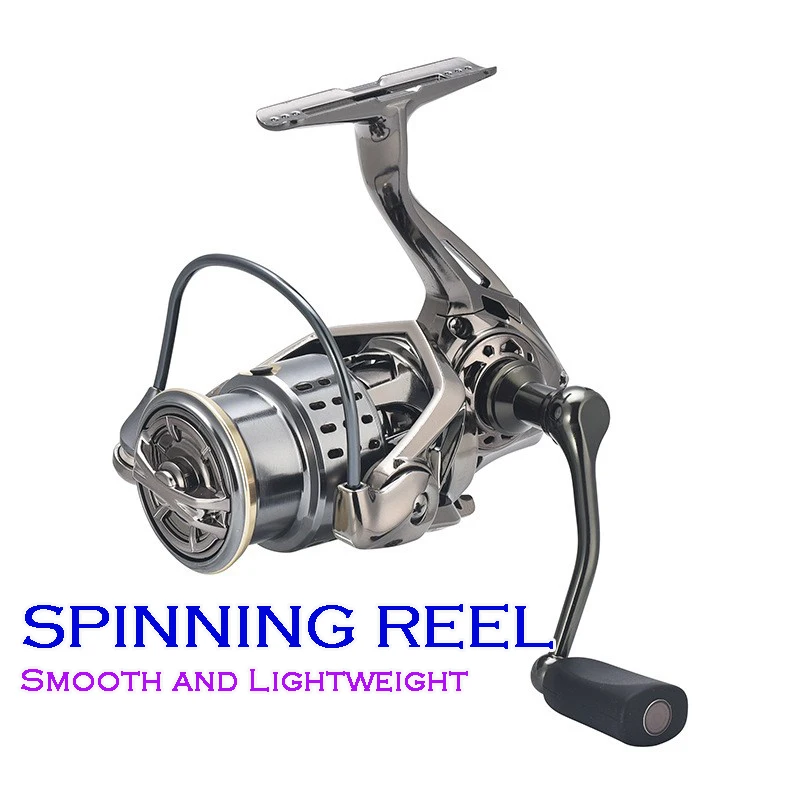 

Spinning Fishing Reels Saltwater Freshwater Fishing Reel Metal Spool 1000 2000 3000 Gear Ratio 5.2:1 Trout Carp Fishing Tackle