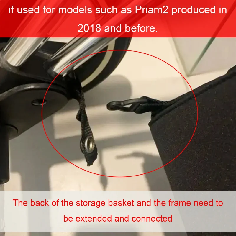 Einkaufskorb für Cybex Priam 3/4 Platinum (2019~2026) Kinderwagen-Aufbewahrungstasche Baby-Wagen-Wickeltasche Buggy-Korb – Detail 1