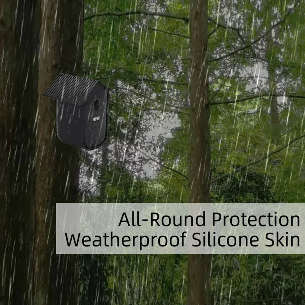 2 ชิ้น Weatherproof ซิลิโคนกรณีป้องกันผิวกล้องรักษาความปลอดภัยฝุ่นสําหรับ SecurityCam 3C