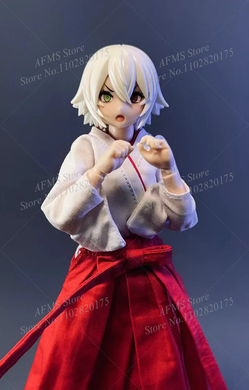 1/12 Vrouwen Soldaat Kimono Japanse Anime Meisjes Heks Vest Jurk Set Fit 6 "Romankey Slak-Shell Action Figure Body Speelgoed