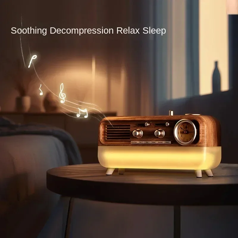 ضوء ليلي محيط للاستيقاظ من KPI، ضوضاء بيضاء، ساعة منبه محمولة، مكبر صوت، زخرفة، هدية