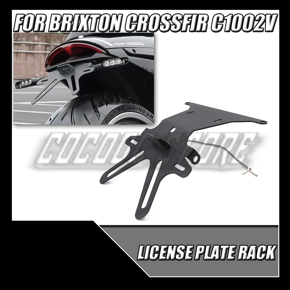 

New For Brixton Crossfir C1002V C 1002V Motorcycle Tail Mount License Plate Bracket Rear Bracket Accessories Fit C1002V