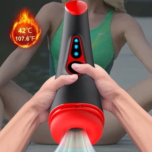 Masturbateurs masculins puissants, jouets sexuels pour hommes, succion, chauffage, affichage LCD vibrant, pompe à pénis, masturbateurs masculins, jouets pour adultes, HOMME 18+ 12 meilleurs mastabateurs de ventes - No 10