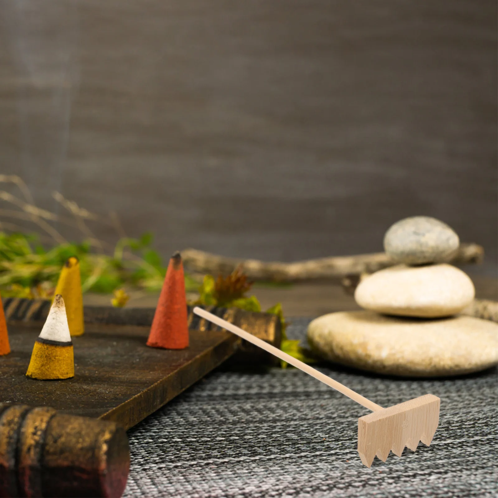 

3Pcs Mini Rake Zen Garden Sand Bamboo Environmental Meditation Accessories Feng Shui Home Office Decoration Mini Rake