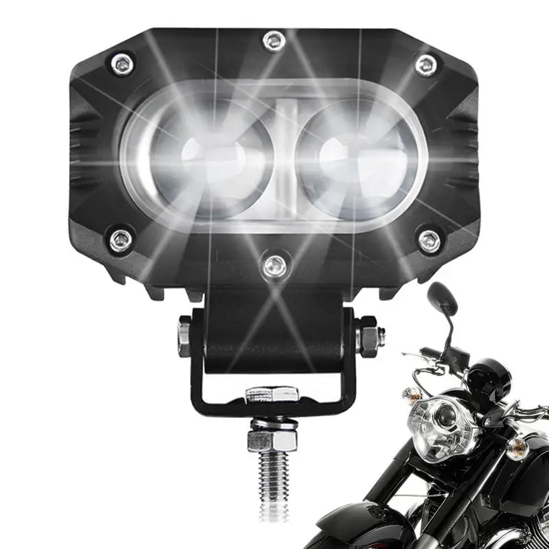 Motorcycle Driving Lights Waterproof Sturdy Adjustable Motorcycle Auxiliary Lights Sturdy Shockproof Auxiliary Lights For Motorc