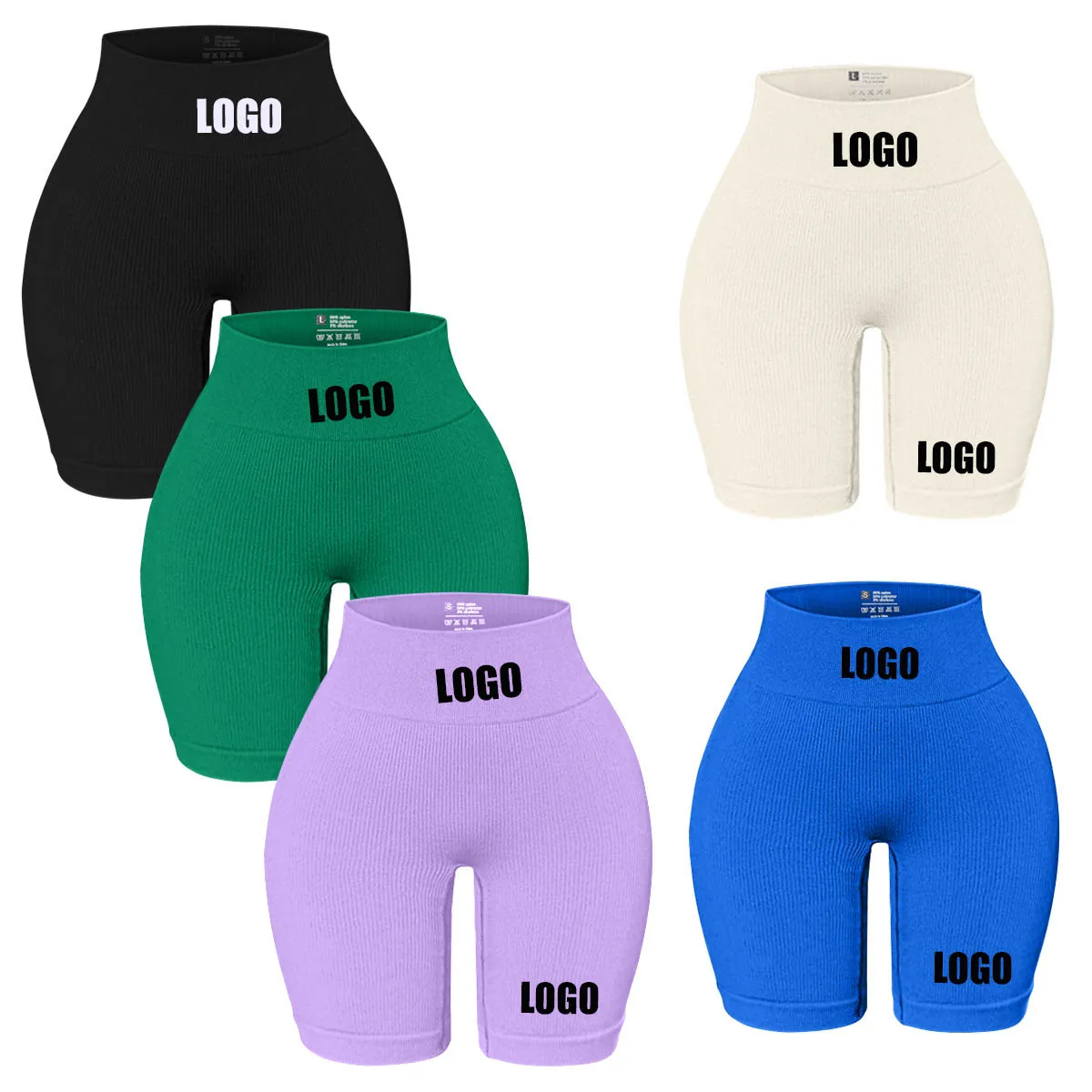 Custom LOGO summer yoga pants women\'s cycling shorts running tight fitness clothes