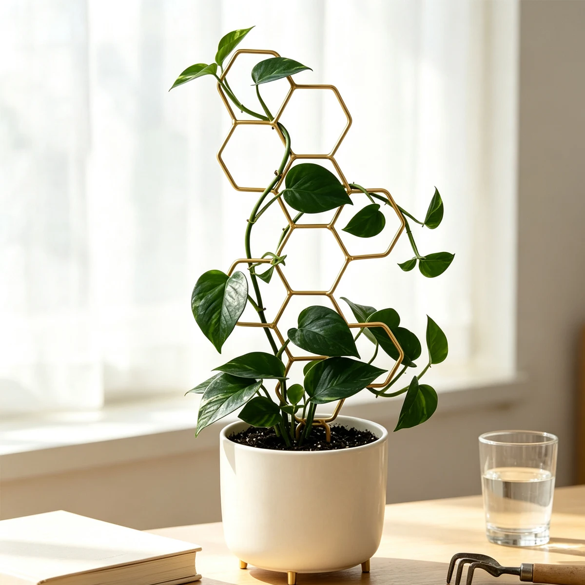 Plant Support Pergola Shape Fixed Used for Garden Decoration Indoor and Outdoor Flower Pots Supplies Accessory Tutor Climbing
