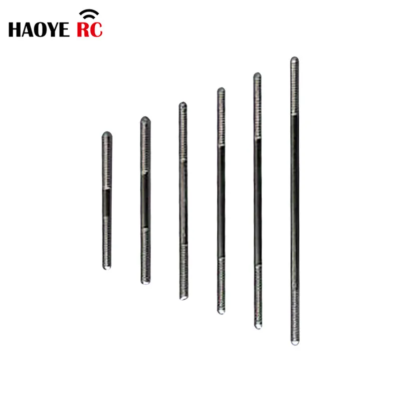 Haoye 5pcs M2.5 Right-hand Thread  Servo Linkage Shaft Pull Metal Steel Tie Push Rod For RC Airplane Model Parts Accessory