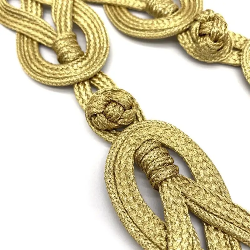 Filo d'oro cinese Cheongsam pulsante chiusure fissaggio del nodo fatto a mano per cucire Y08E