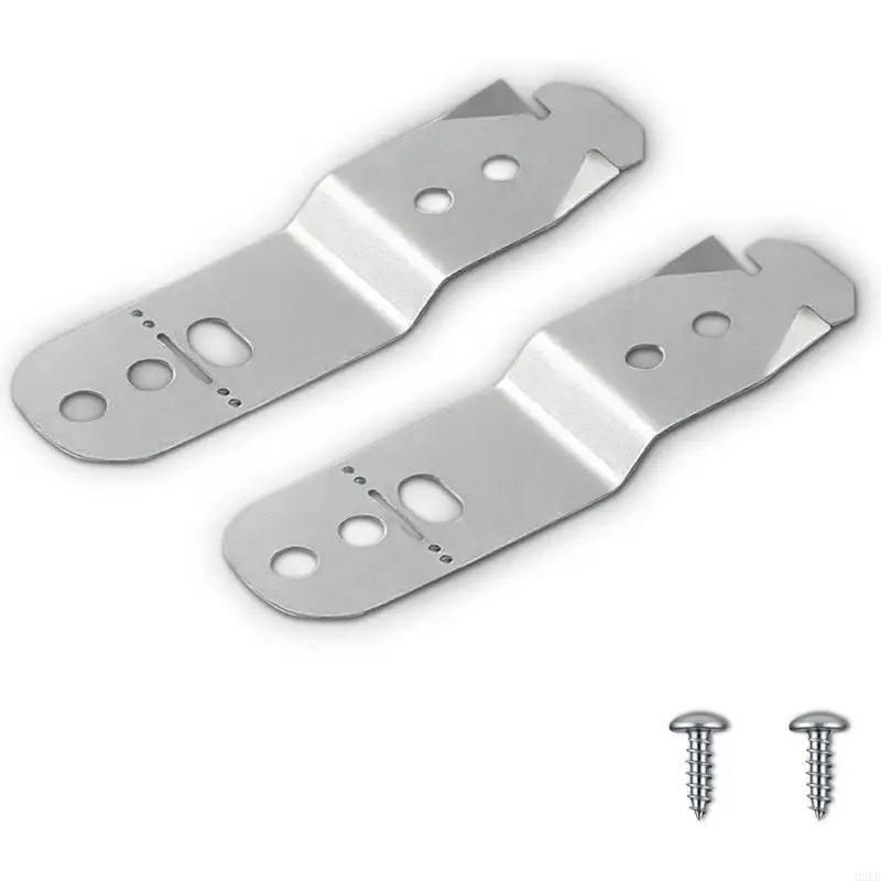 Pack of 2 Reinforced Dishwasher Fastening Brackets Set Mounting Holder Set Iron Texture Suitable for Various Models 
