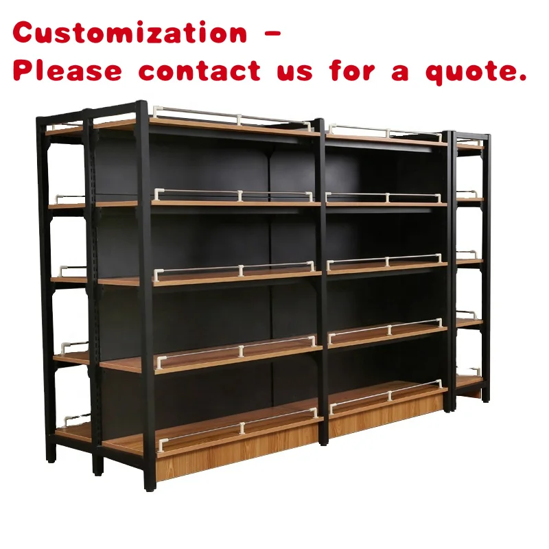 custom.Factory Cheap Supermarket Shelves Multi-layer Double-sided Custom Stainless Steel Retail Store Display Rack