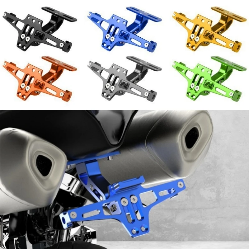 Motorcycle Accessories Motorcycle License Plate Stand LED Light Stand for Yamaha FZ1 FZ6 FZ8 FZS1000 FZS600 R3 XJ6 XJR1300