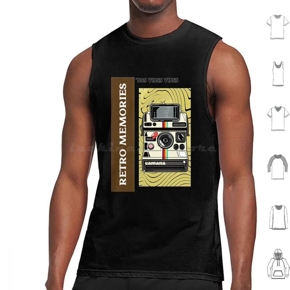 Retro Memories 80 Vibes Classic Tank Tops Vest Sleeveless Retro Memories 80 Vibes