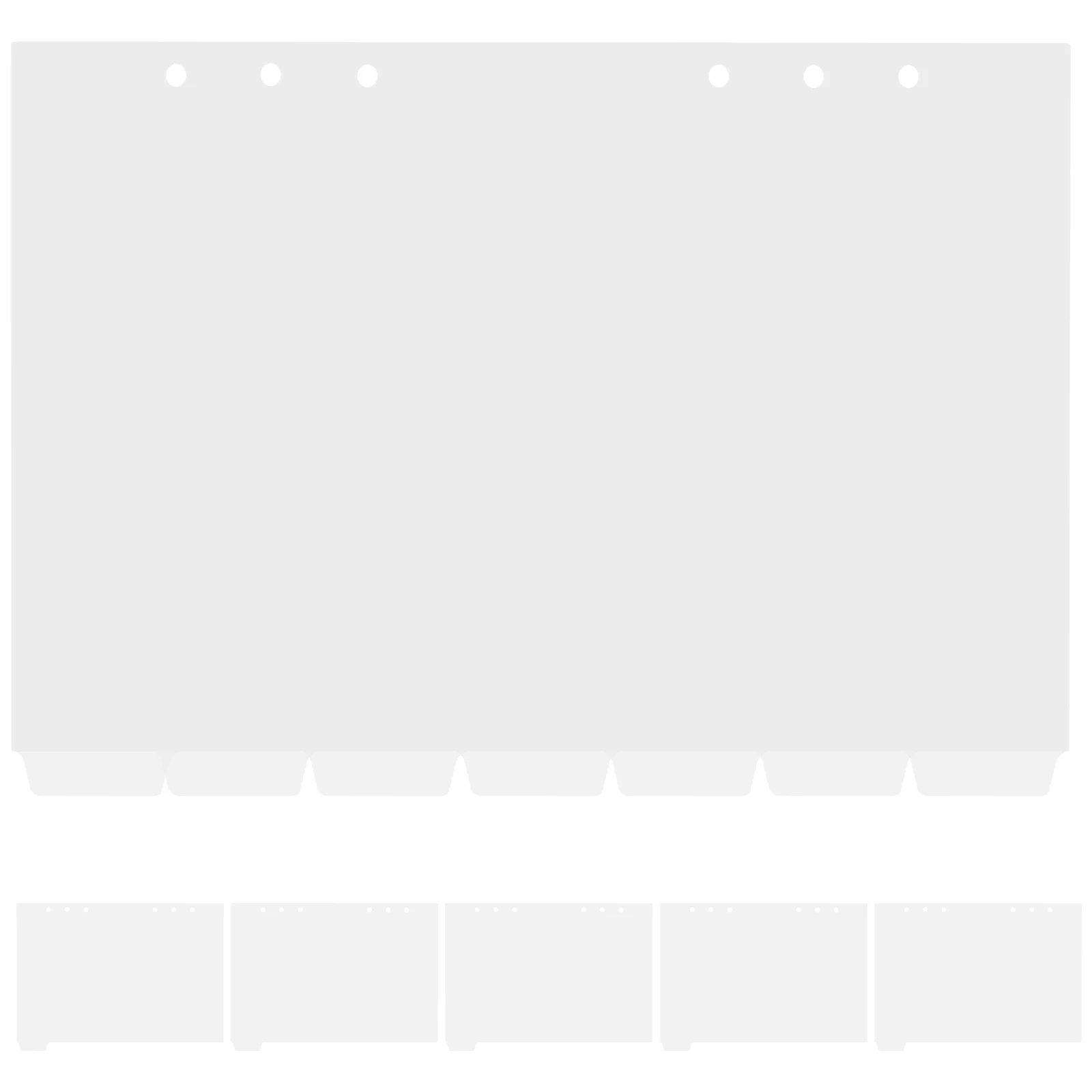 

14pcs Binder Dividers A5 Colored Tabs Plastic Page Markers For Notebook Index Dividers Loose-Leaf Organizers Reports Planner