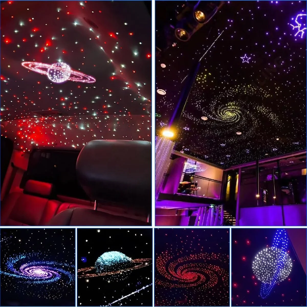 RGB Fiber Optic Star Ceiling Light Source Romantic Starlight Engine For Car Roof Interior And  Ceiling Star Decor view 6