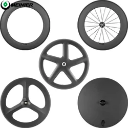 Carbon track wheels 700C carbon 3/5spoke wheels closed wheelset clincher TT wheels wholesale