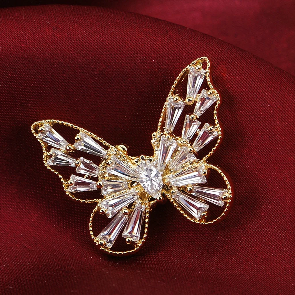 2026 Corsage, Wedding Guest Brooch, Date Outfit Lapel Pin, European Vintage DIY Style Brooch, Metal Lapel Pin, High-End Bow Tie Accessory, Bag Accessory, Pin, Women's Suit Pin, Simple, Best Matching Accessory, Decoration, Commuting, Personalized Outfit, Anti-Exposure Device