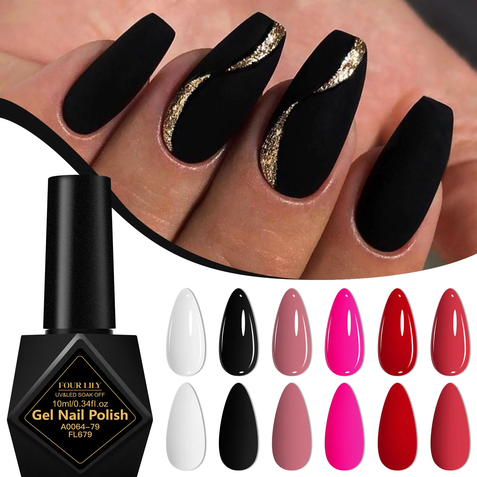 6 قطعة/المجموعة جيل للأظافر البولندية جميع المواسم الأظافر DIY مسمار الفن UV/LED اللوحة ورنيش طقم مانيكير طويلة الأمد غير سامة الهجين هلام