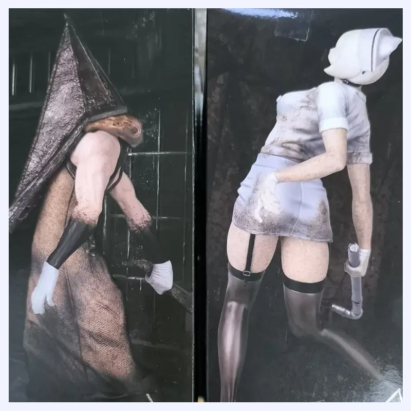 

Японская аутентичная фигурка Konami: Новинка! Хит продаж! В наличии! Silent Hill: Bubble Head Nurse, Red Pyramid Scenery. Игрушка-фигурка. Праздничный подарок.