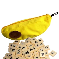 Novo Bananagrams palavra jogo quebra-cabeça crianças festa brinquedos carta bolsa crianças jogo de tabuleiro